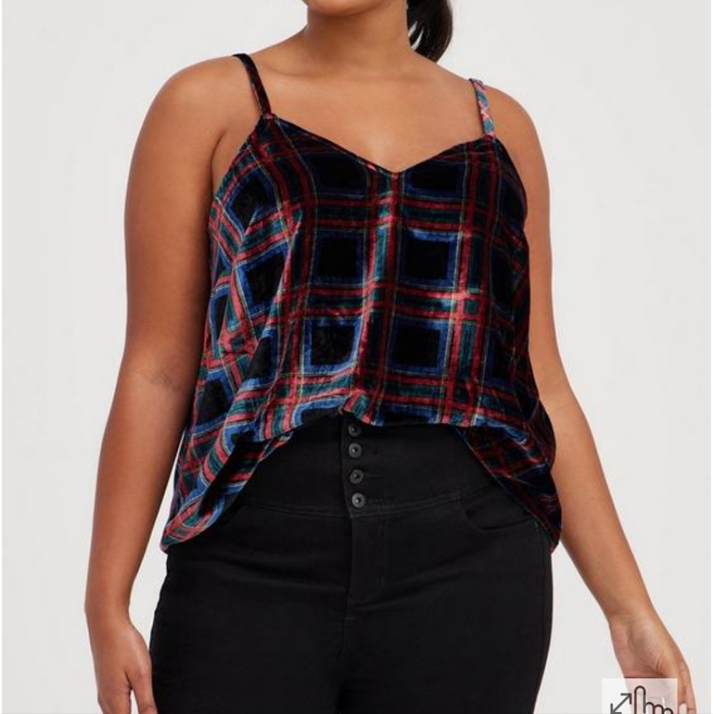 Torrid Sophie Velvet Swing Cami
